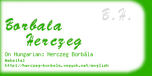borbala herczeg business card