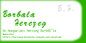 borbala herczeg business card